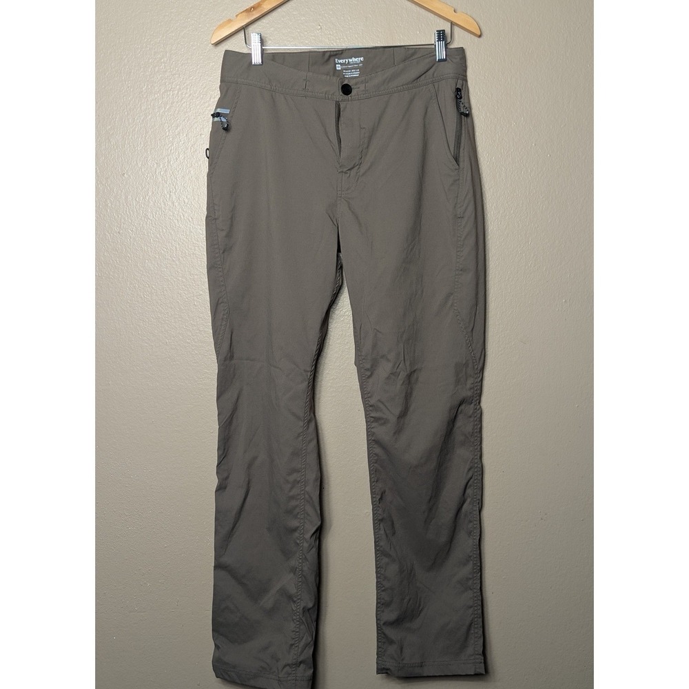 686 Everywhere Pants 32x32 Brown Relaxed Fit Stretch Travel Nylon Mens